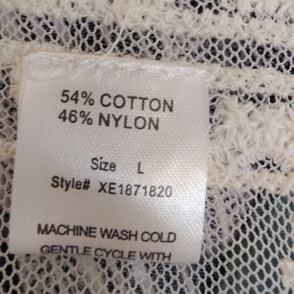 2 Pc:Banana Republic Lace Dress+Cardigan CoverUp, Ivory, Midi, 1/2 Sleeve, M/L - Picture 15 of 16